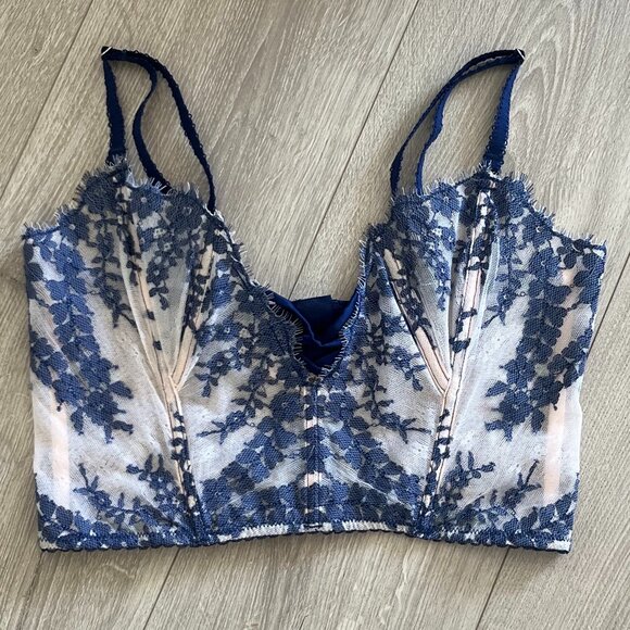 Victoria's Secret Lace Corset Bustier Top NWOT - Picture 1 of 6